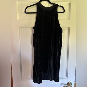 Elegant Black Velvet Dress
